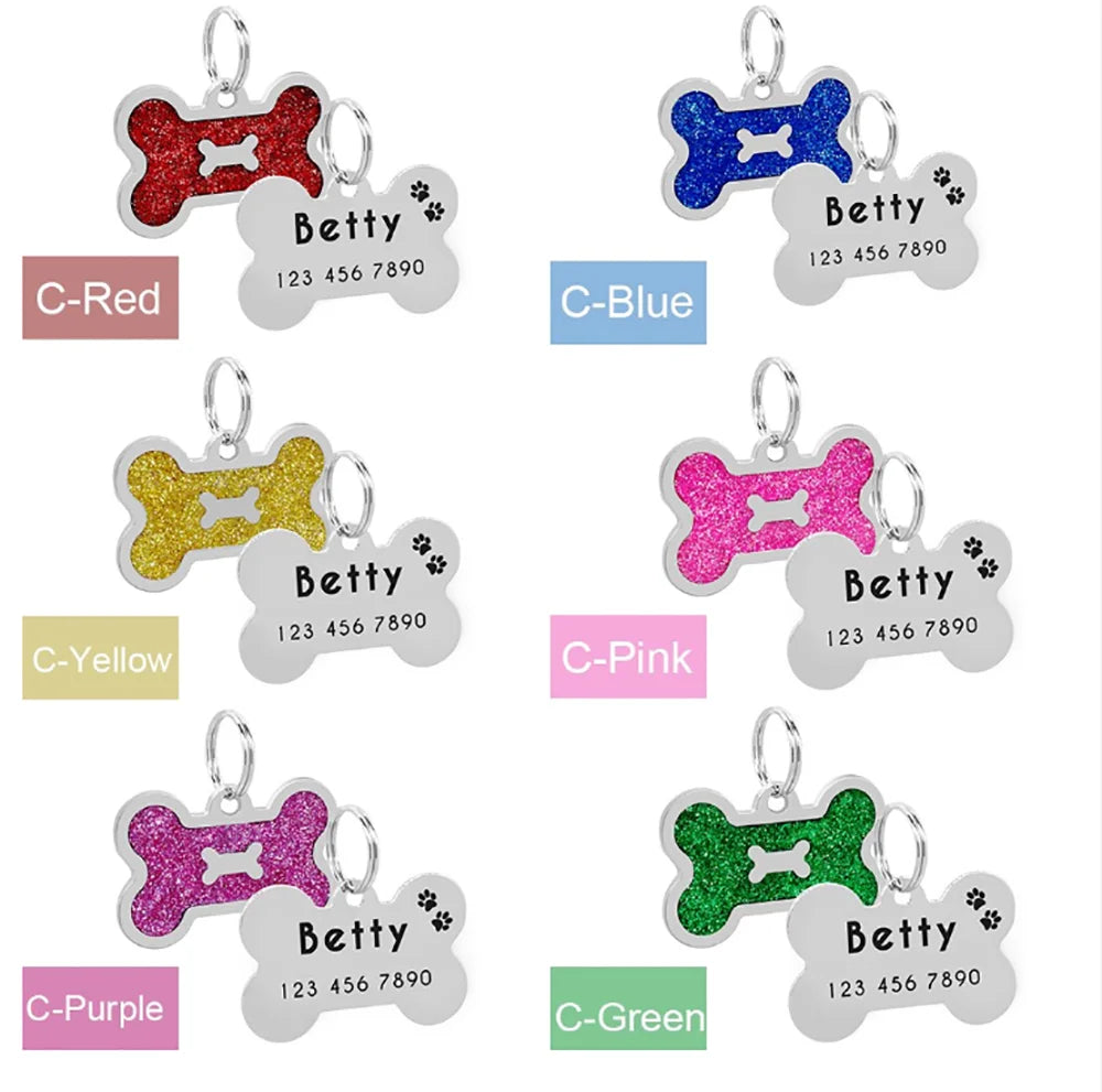 Namensschild für den Hund personalisiert-liebevoll anzusehen.