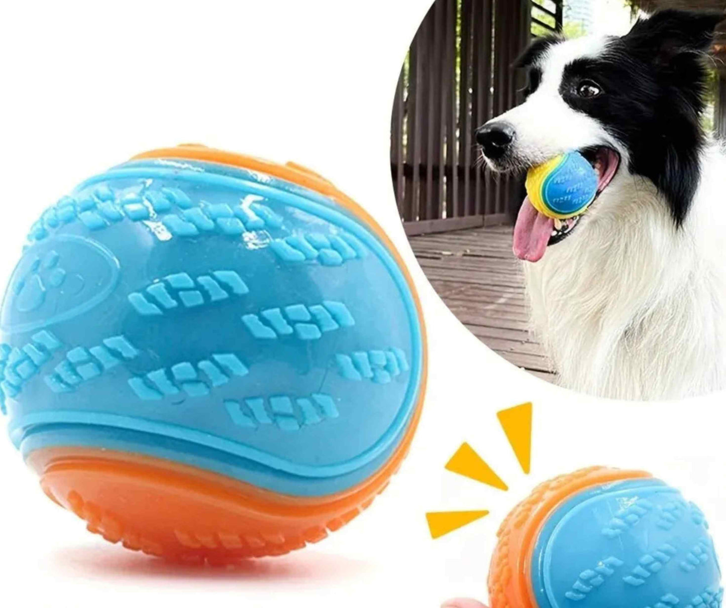 Hundeball mit Quitsch Effekt