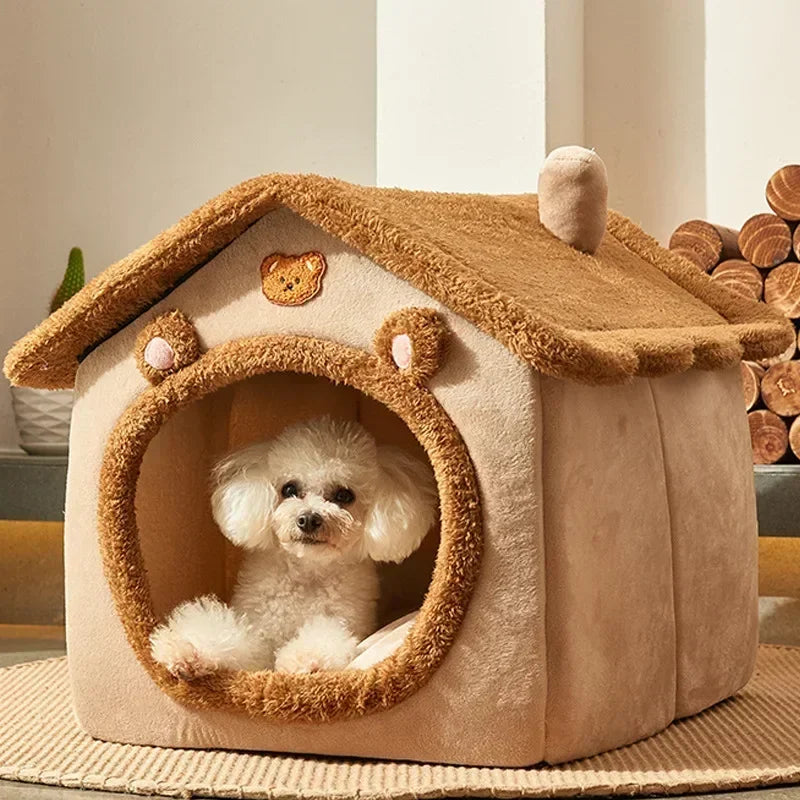 Kuscheliges Haustierhaus · Weiches Hundebett für Hunde