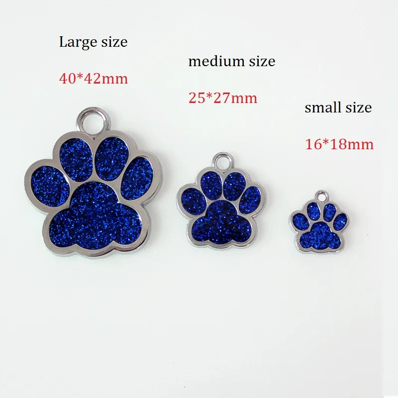 Schmuck Blaue Hundepfoten AnhÀnger