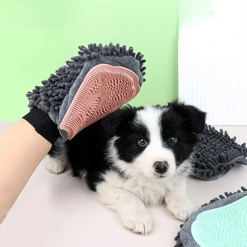 Fellpflegehandschuh für Hunde – sanfte Haarentfernung & Massage in einem