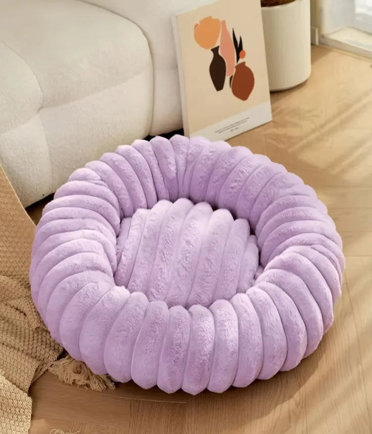 Flauschiges rundes Hundebett von edddy-shop