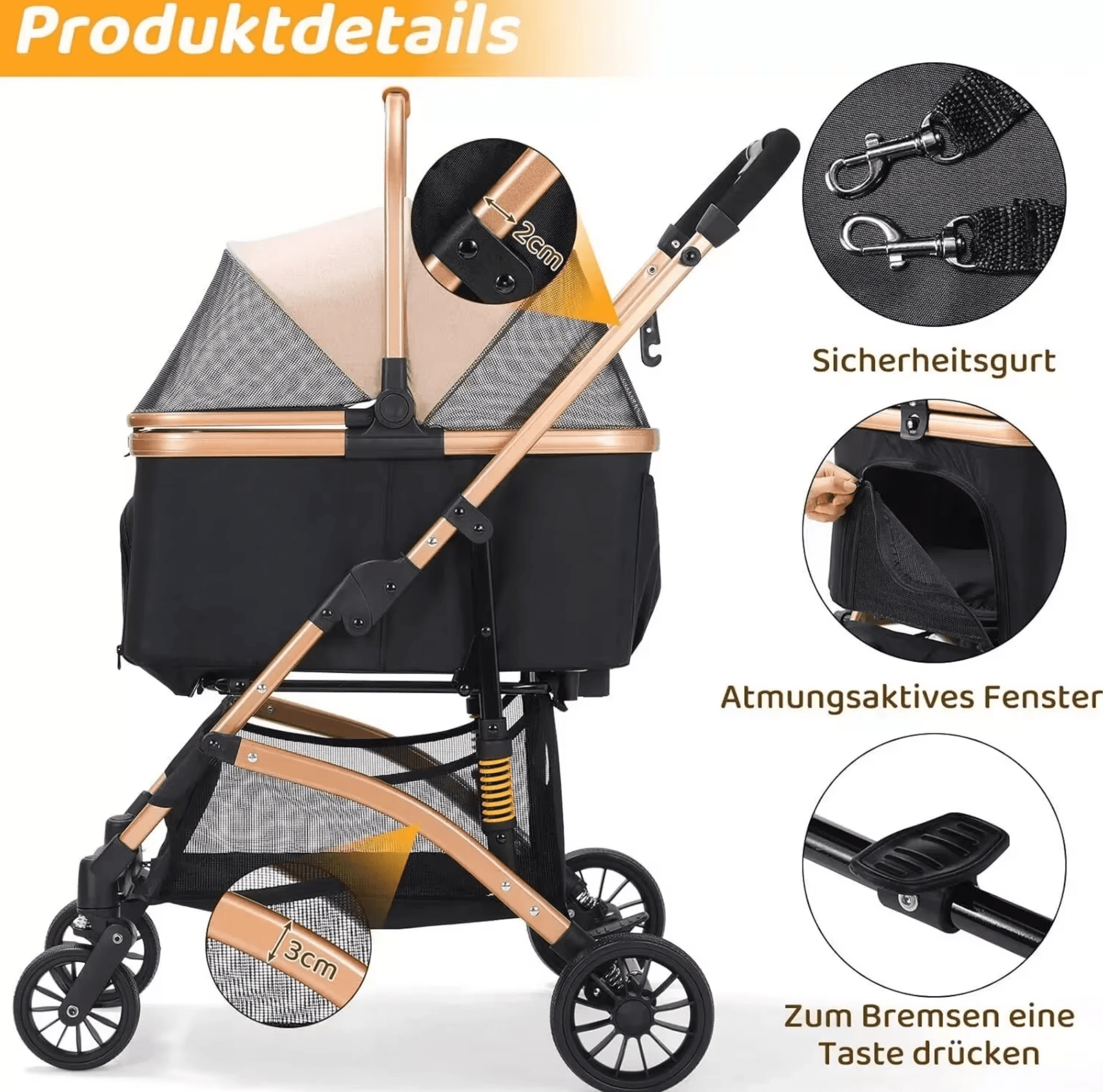 Hundekinderwagen - eddy shop