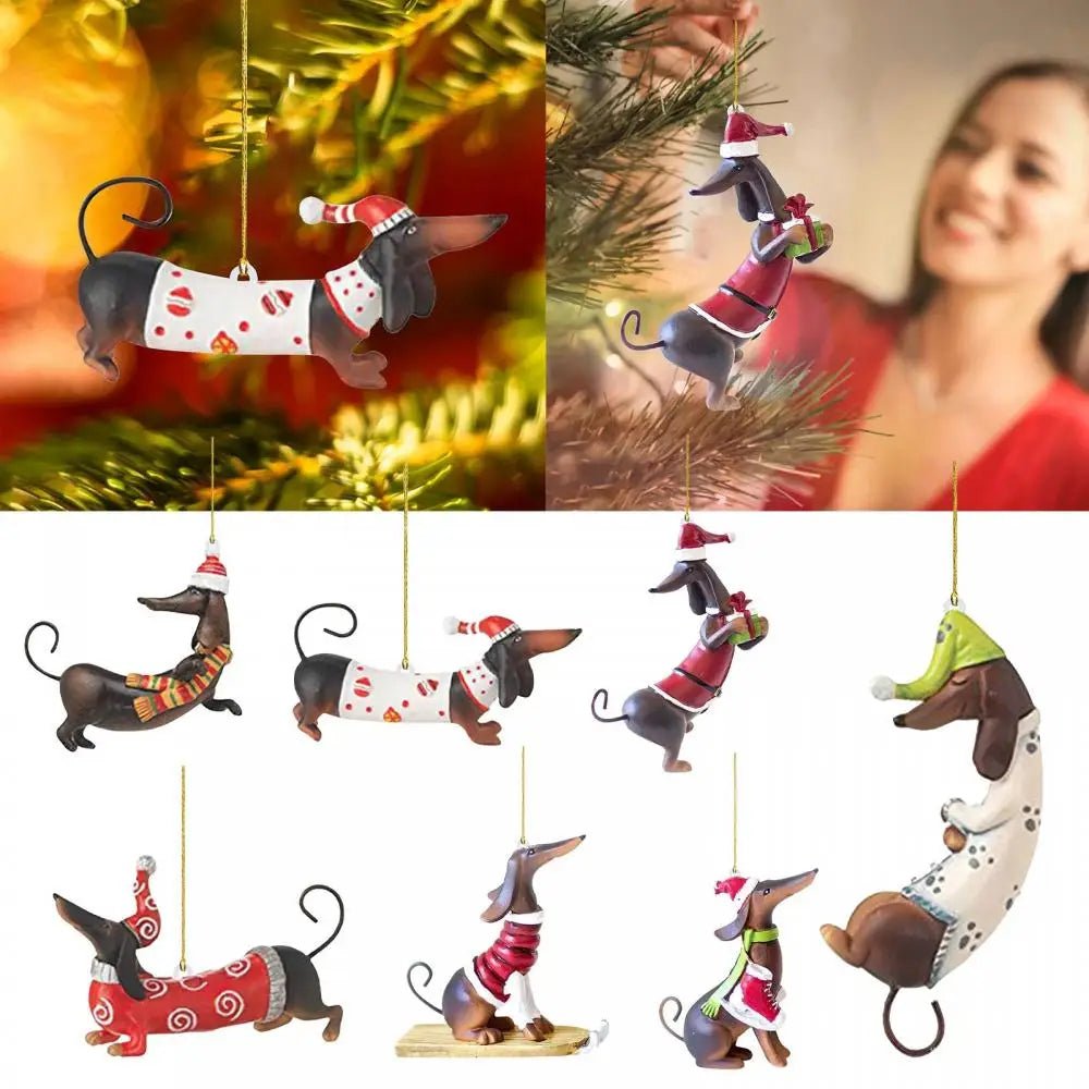 WeihnachtsanhÀnger Dackel - eddy shop