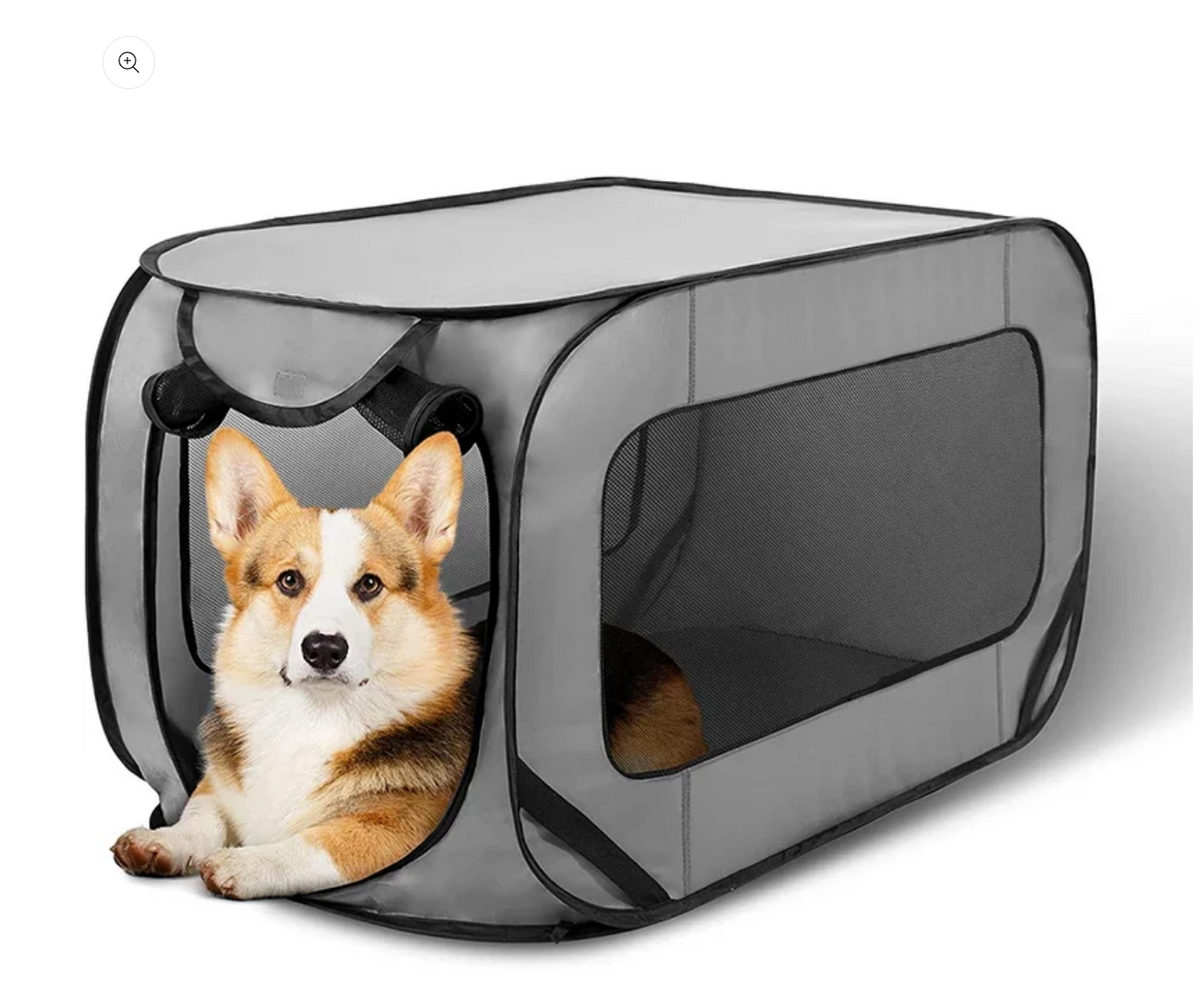 Faltbare Hundebox – sicher, luftig & überall dabei