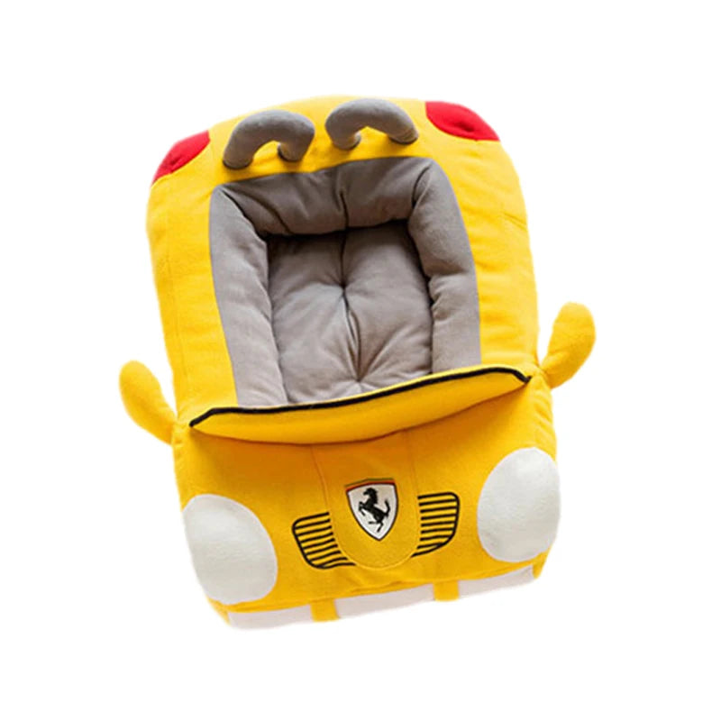 Maße Auto-Hundebett – Außenmaß 72 × 50 cm, Innenliegefläche 40 × 33 cm, Seitenhöhe 15 cm