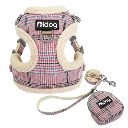 Hundegeschirr Warmes Fleece-Geschirr mit Leine