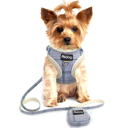 Hundegeschirr Warmes Fleece-Geschirr mit Leine