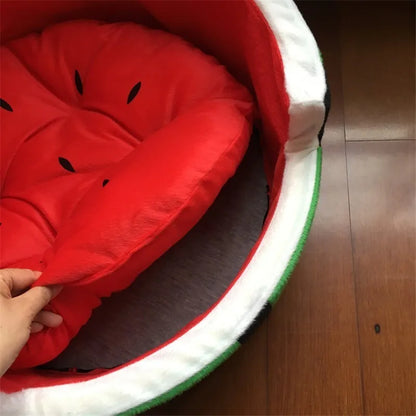 Stylisches Hundebett Wassermelone mit weicher Polsterung