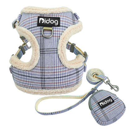 Hundegeschirr Warmes Fleece-Geschirr mit Leine
