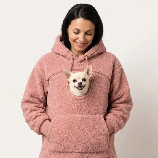 Dickes Flanell-Fleece-Kapuzensweatshirt,