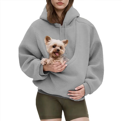 Fleecepullover mit Kapuze