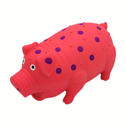 Hundespielzeug Bertie das Knautschschwein  – Knautschen, Quieken & Spielen