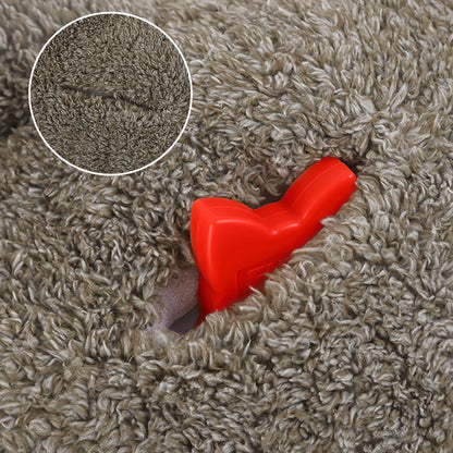 Detailbild des Faultier Hundespielzeugs mit herausnehmbarem Herzmodul