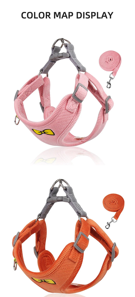 Kleines Hundegeschirr mit Schleife in Rosa – bequem und leicht eddy-shop.de