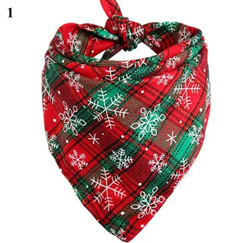Bild 1 Weihnachtlichtes Hundehalstuch