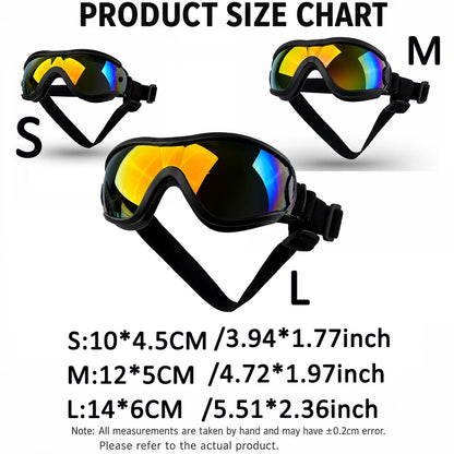 8 euro einkauf Adjustable Dog Sunglasses UV Protection Pet Goggles Soft Waterproof Puppy Glasses for Small Medium Dogs Outdoor Riding Driving