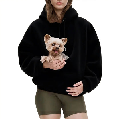 Fleecepullover mit Kapuze