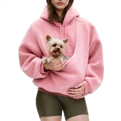 Fleecepullover mit Kapuze