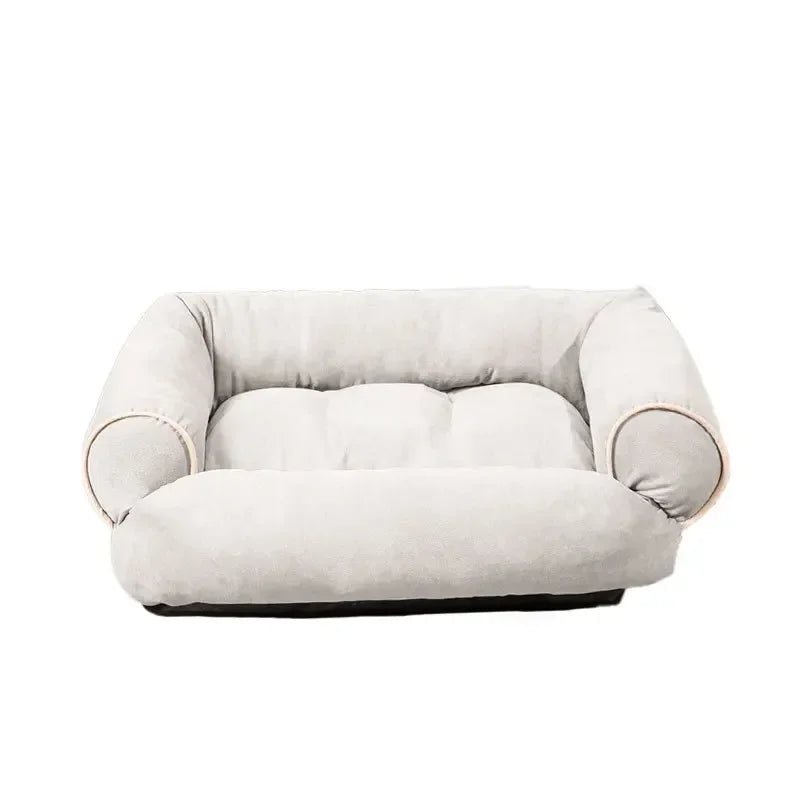 Hundesofa in Offwhite/Elfenbein – Frontansicht