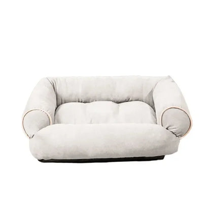 Hundesofa in Offwhite/Elfenbein – Frontansicht