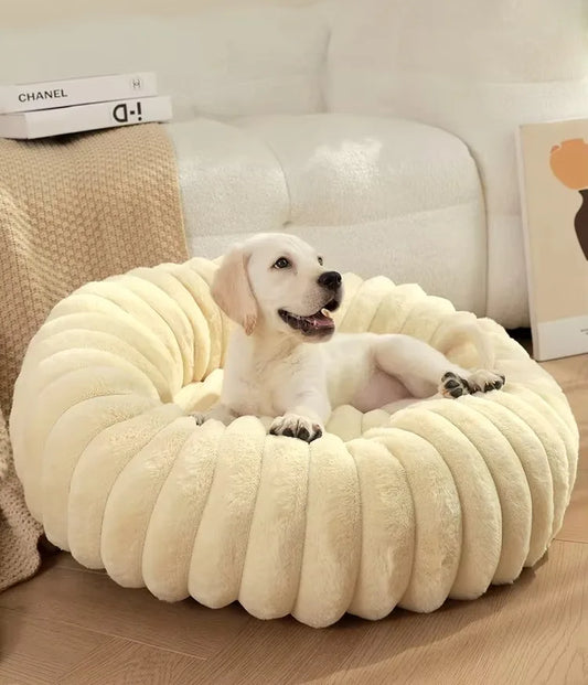 Flauschiges rundes Hundebett von edddy-shop