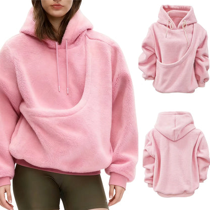 Fleecepullover mit Kapuze