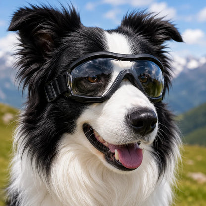 8 euro einkauf Adjustable Dog Sunglasses UV Protection Pet Goggles Soft Waterproof Puppy Glasses for Small Medium Dogs Outdoor Riding Driving