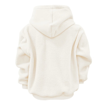 Fleecepullover mit Kapuze