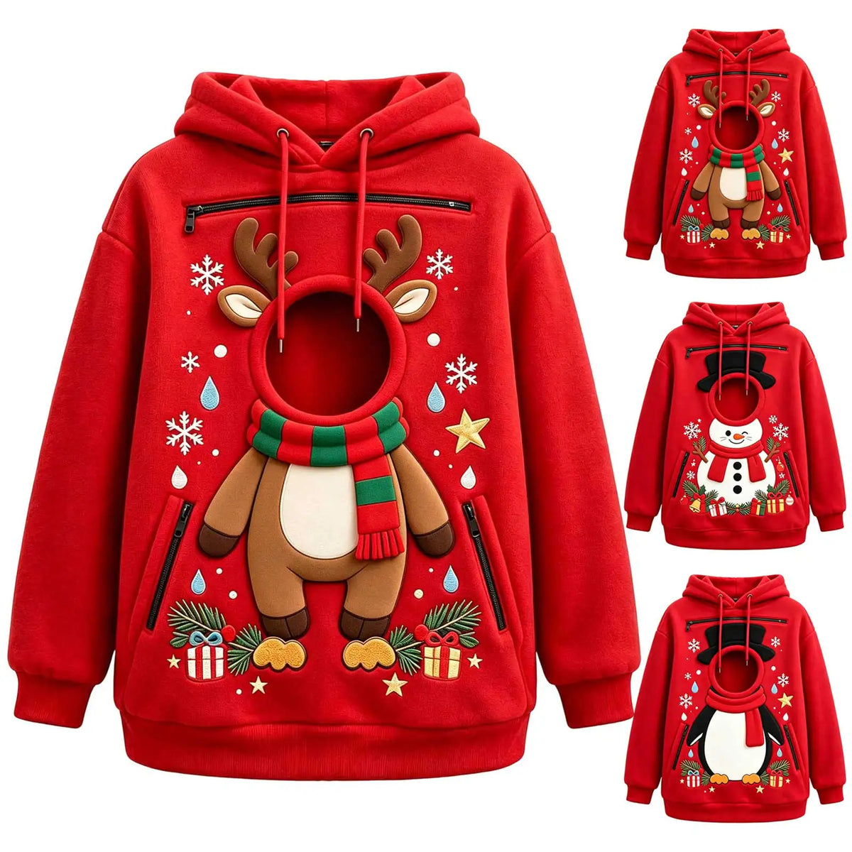 Hoodie mit Hundetasche und Katzentasche