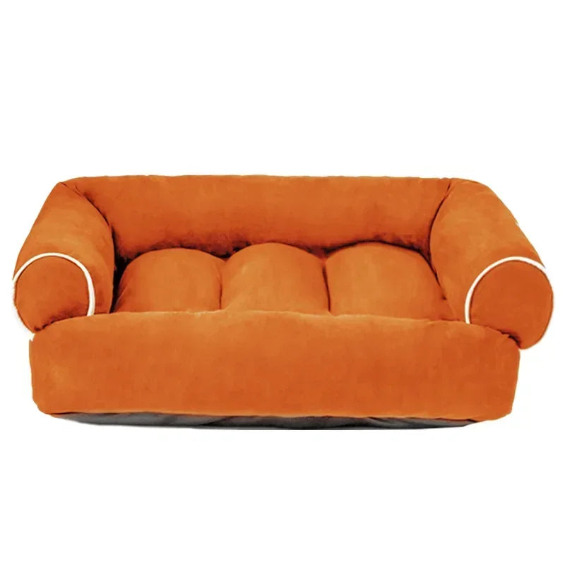 Hundesofa in Orange – Frontansicht