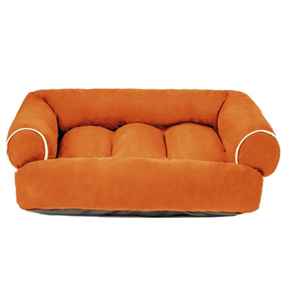 Hundesofa in Orange – Frontansicht