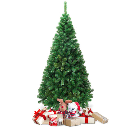 Künstlicher Weihnachtsbaum 180 cm mit Geschenken, volle PVC-Zweige und Metallfuß“. im eddy-shop.de