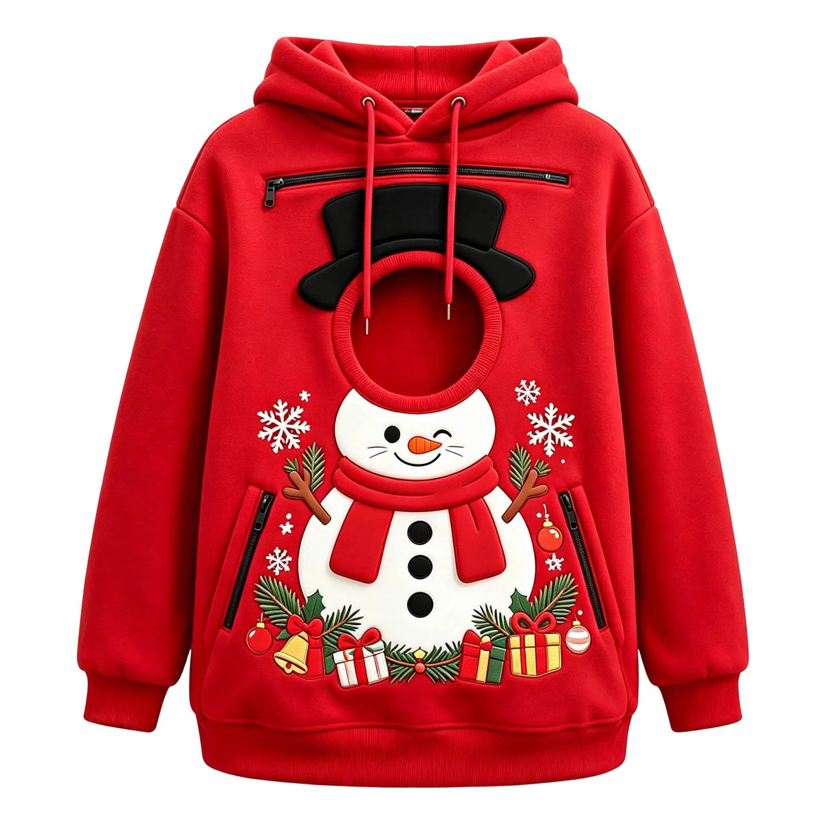Hoodie mit Hundetasche und Katzentasche