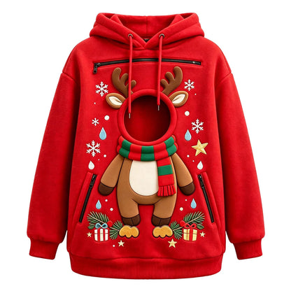 Hoodie mit Hundetasche und Katzentasche