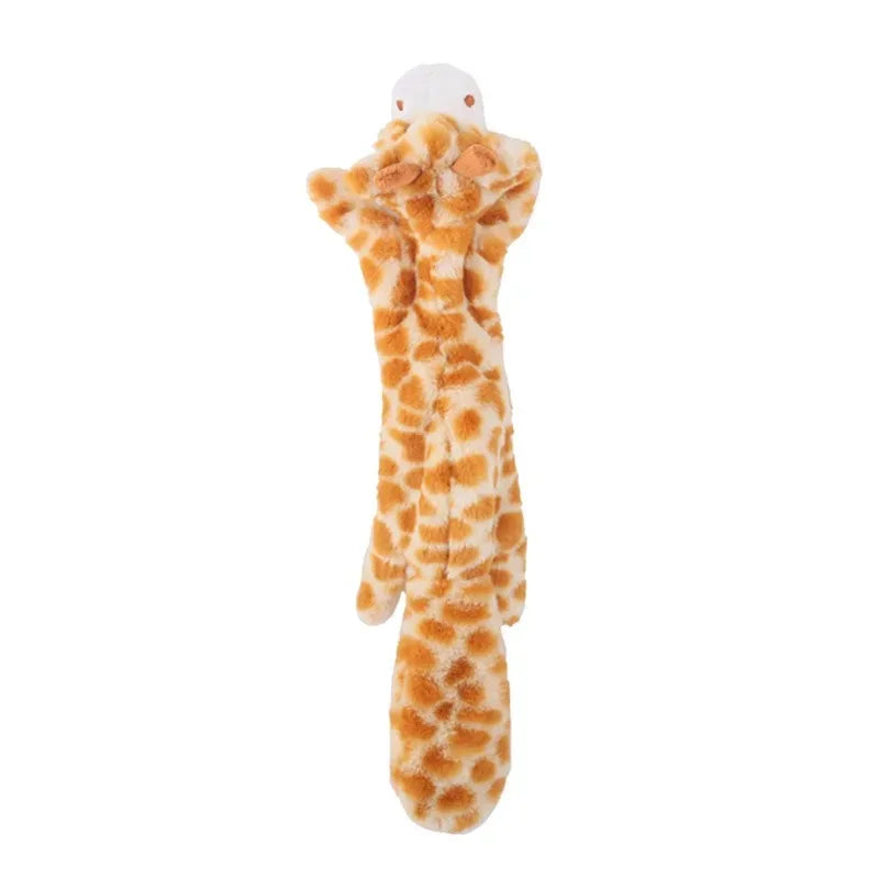 Giraffe aus Plüsch, 45 cm – leichtes, weiches Quietschspielzeug für Hunde.