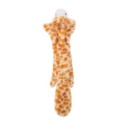 Giraffe aus Plüsch, 45 cm – leichtes, weiches Quietschspielzeug für Hunde.