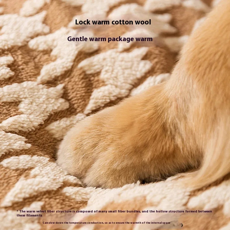 Weiches Hundebett mit abnehmbarem Bezug aus Baumwolle, platzsparend im Wohnzimmer