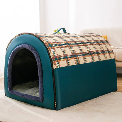 Hundehütte vereint Wärme, Schutz und Flexibilität.