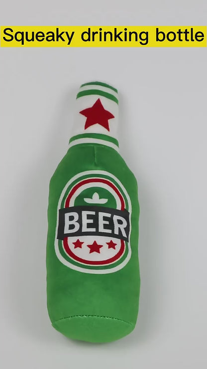 Bierflasche in Plüsch